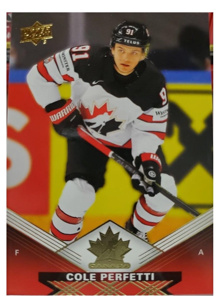 2025-26 Tim Hortons Team Canada Olympic Hockey Base Set Cole Perfetti #49 card