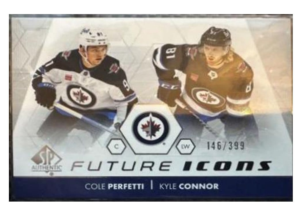 2022-23 SP Authentic Future Icons Cole Perfetti/Kyle Connor #FI-32 card