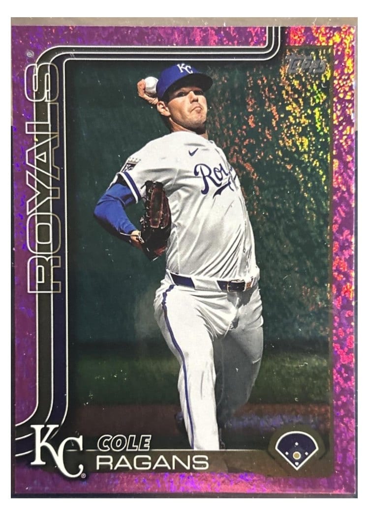 2025 Topps Base Set Cole Ragans Pink Foil #169 card
