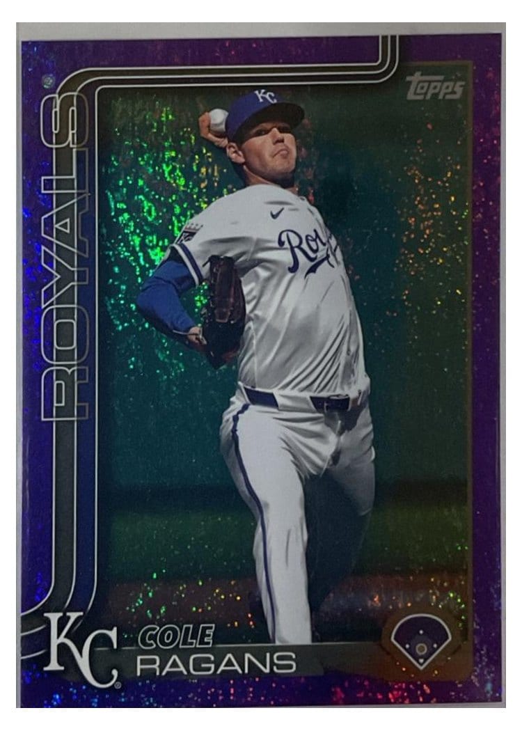 2025 Topps Base Set Cole Ragans Purple Rainbow #169 card