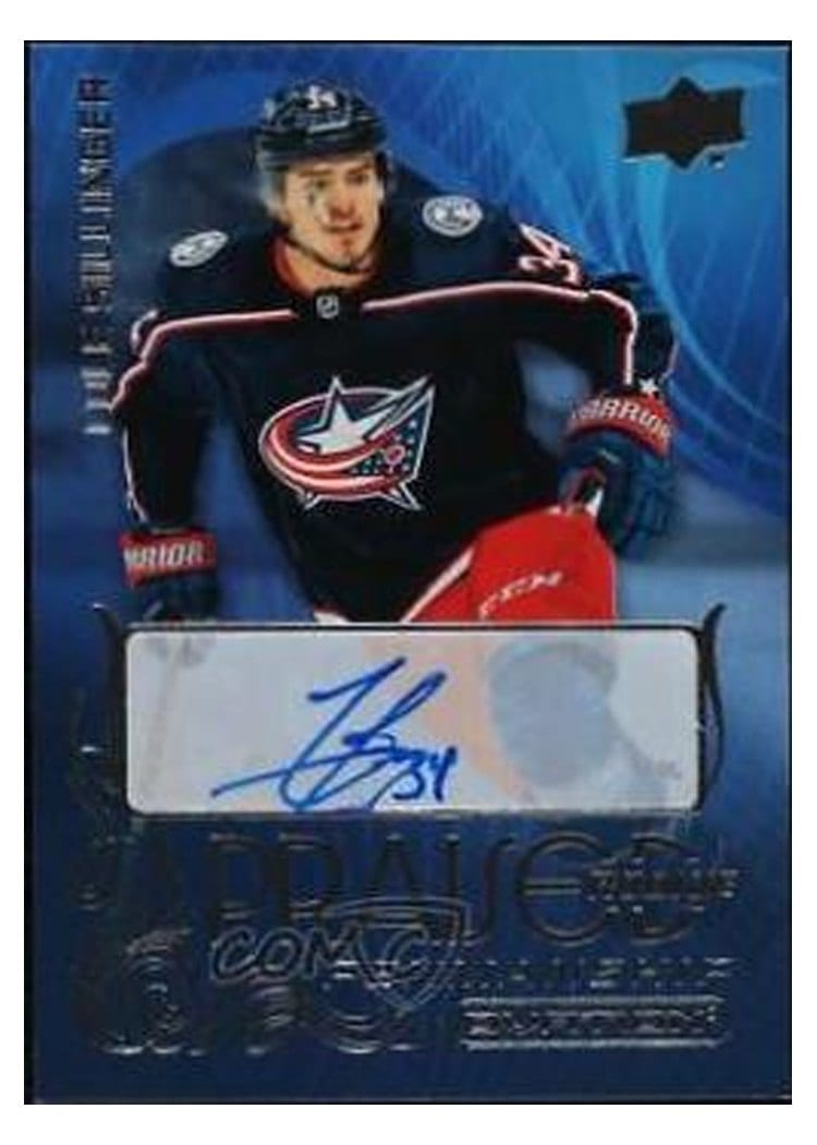 2021-22 Upper Deck Ovation Praised Rookie Penmanship Cole Sillinger #PRP-CS card