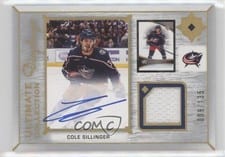 2022-23 Upper Deck Ultimate Collection Ultimate Displays Autograph Jersey Cole Sillinger #UDA-CS card
