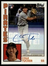 2019 Topps Update 1984 Baseball Autographs Cole Tucker #CT card