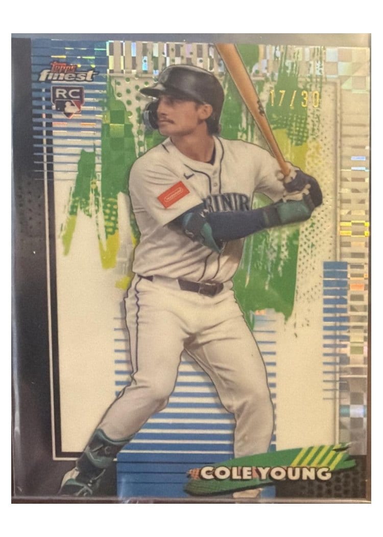 2026 Topps Finest Cole Young White Refractor #57 card