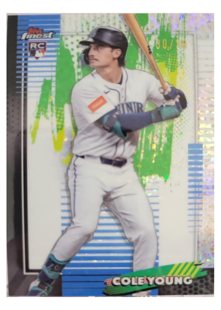 2026 Topps Finest Cole Young White X-Fractor #57 card