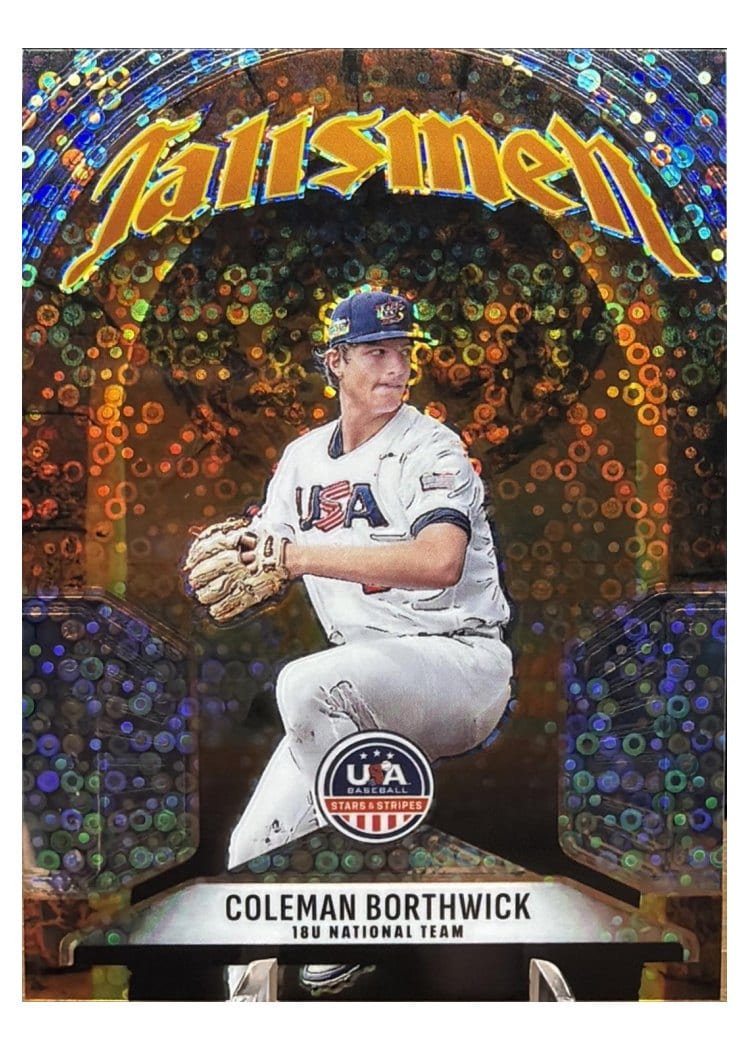 2026 Panini Stars & Stripes Prizm Talismen Coleman Borthwick #17 card