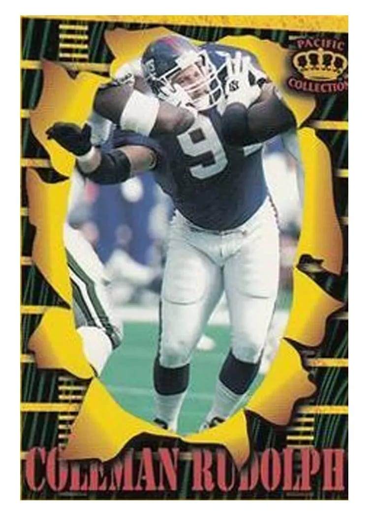 1996 Pacific Invincible Smash Mouth Coleman Rudolph #SM117 card