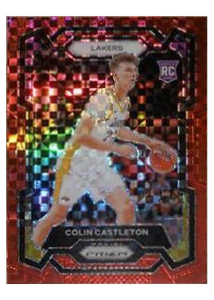 2023-24 Panini Prizm Base Set Colin Castleton Red Power #287 card