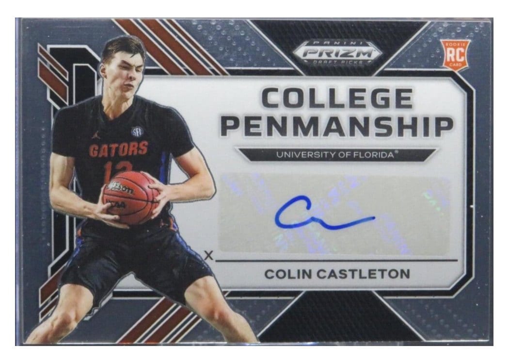 2023 Panini Prizm Draft Picks College Penmanship Colin Castleton #CP-CLC card