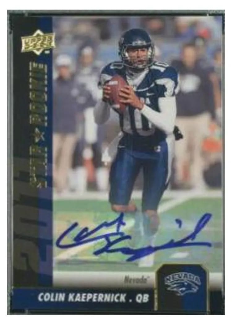 2011 Upper Deck Colin Kaepernick Autograph #56 card