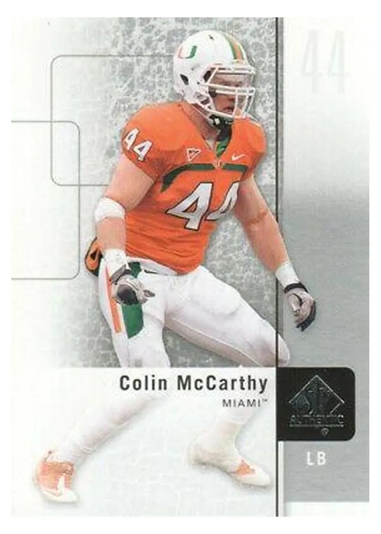 2011 SP Authentic Colin McCarthy #5 card