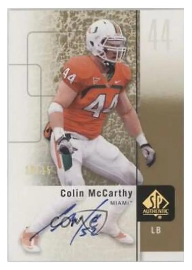 2011 SP Authentic Colin McCarthy #5 card