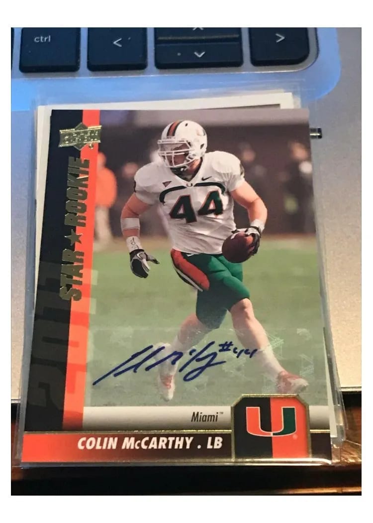 2011 Upper Deck Colin McCarthy #110 card