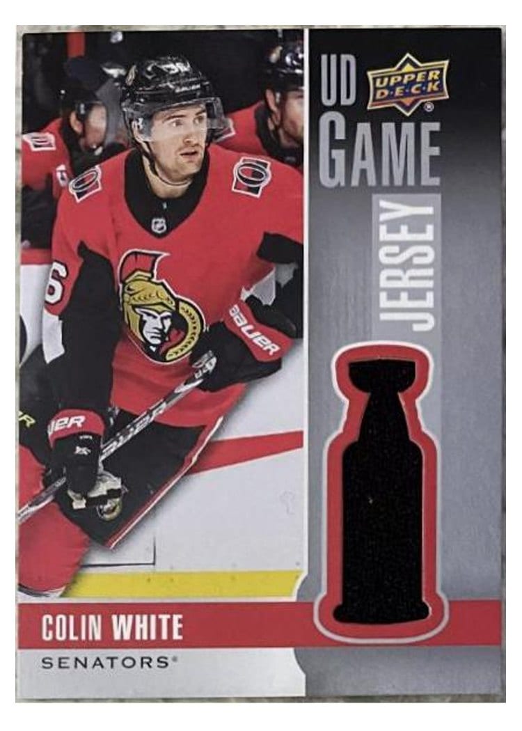 2020-21 Upper Deck UD Game Jersey Colin White #GJ-CW card
