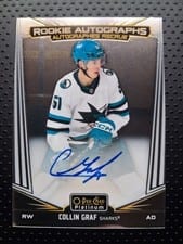 2024-25 O-Pee-Chee Platinum Rookie Autographs Collin Graf #R-CG card