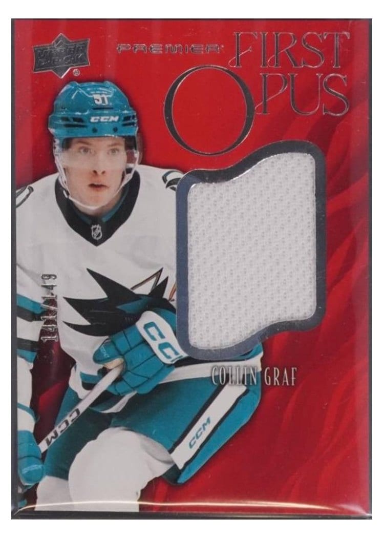 2024-25 Upper Deck Premier First Opus Rookie Jersey Collin Graf #FO-GR card