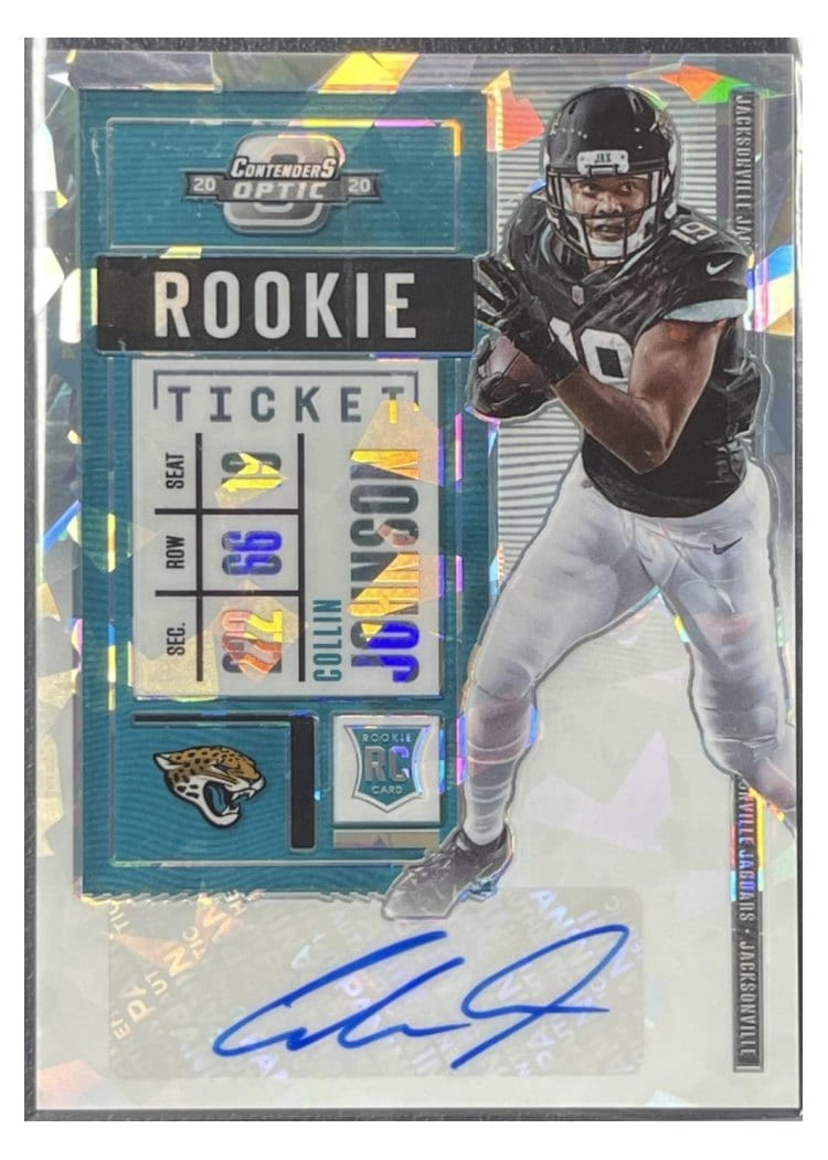 2020 Panini Contenders Optic Base Set Collin Johnson #186 card
