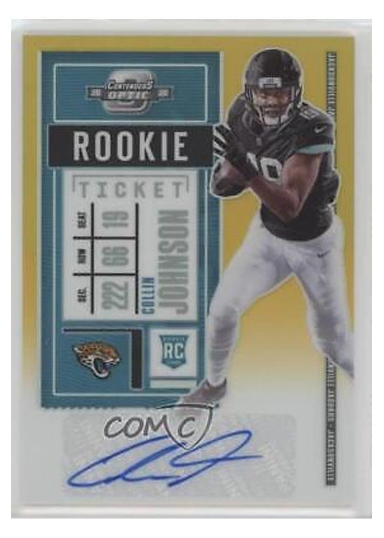 2020 Panini Contenders Optic Base Set Collin Johnson #186 card