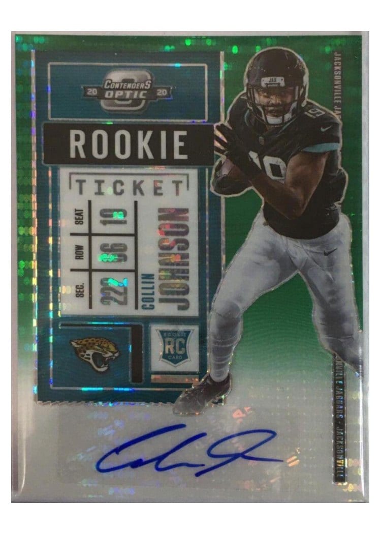 2020 Panini Contenders Optic Base Set Collin Johnson #186 card