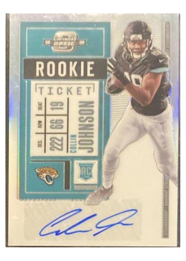 2020 Panini Contenders Optic Base Set Collin Johnson #186 card