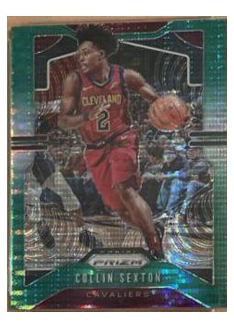 2019-20 Panini Prizm Base Set Collin Sexton Green Pulsar #74 card