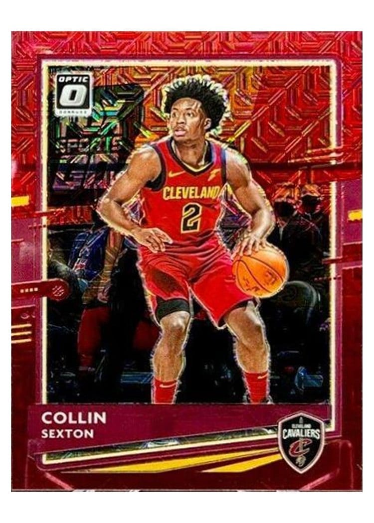 2020-21 Donruss Optic Base Set Collin Sexton Choice Red #148 card