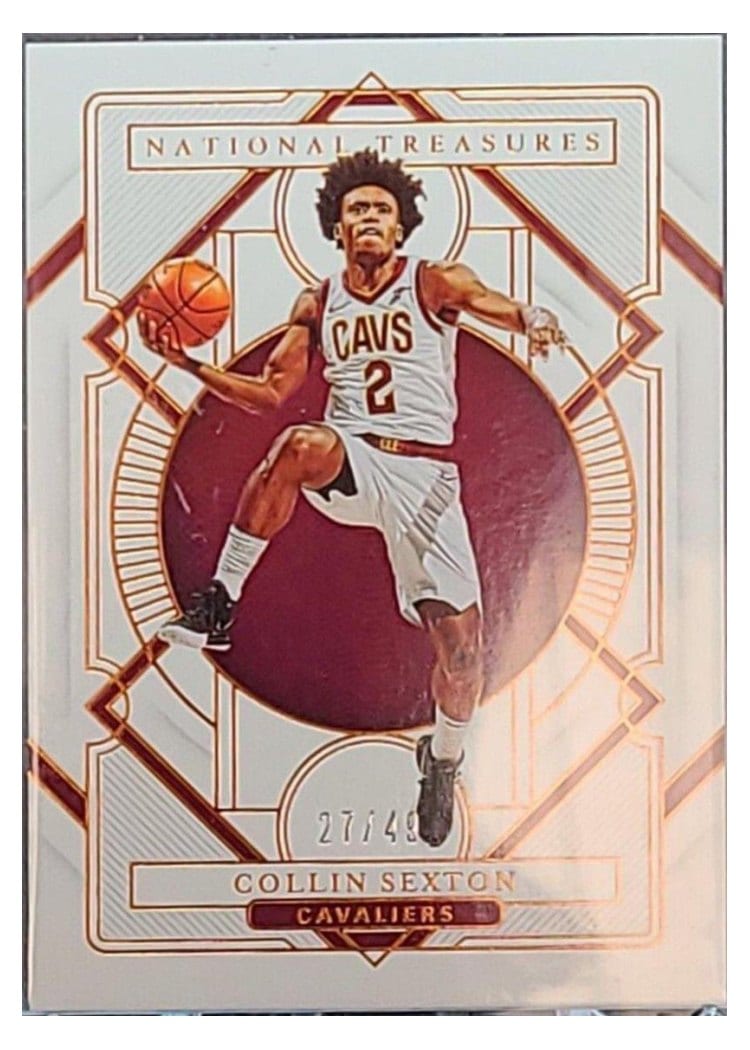 2020-21 Panini National Treasures Base Set Collin Sexton #60 card