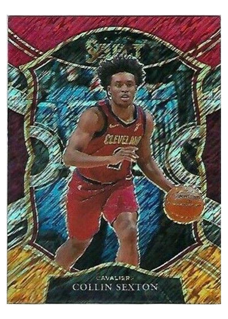 2020-21 Panini Select Base Set Collin Sexton Red Prizm #59 card