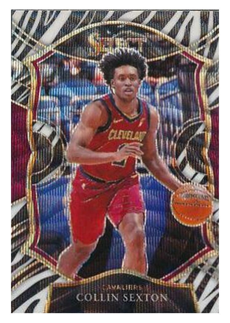 2020-21 Panini Select Base Set Collin Sexton Zebra Prizm #59 card