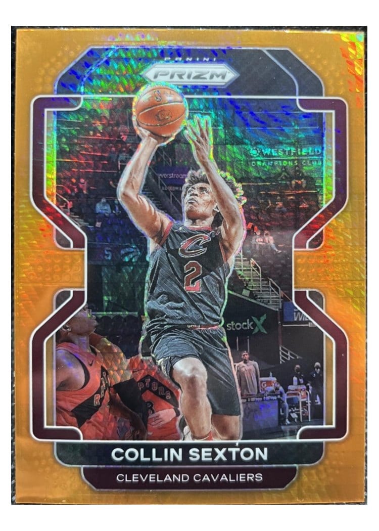 2021-22 Panini Prizm Base Set Collin Sexton Orange Hyper Prizm #240 card