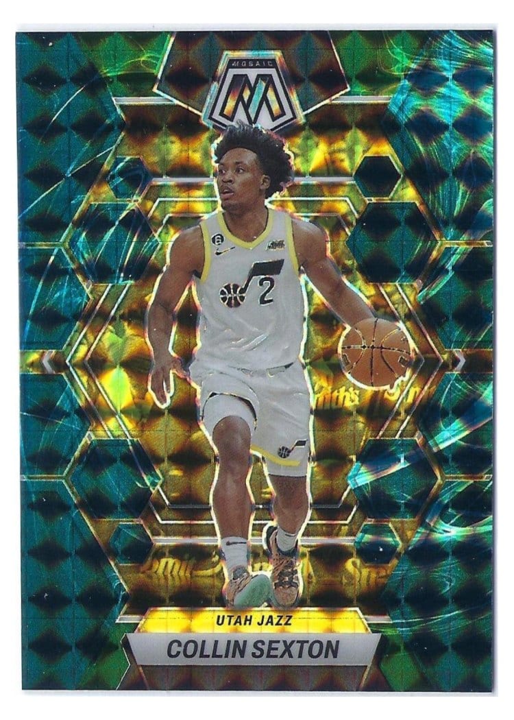 2022-23 Panini Mosaic Base Set Collin Sexton Genesis #69 card