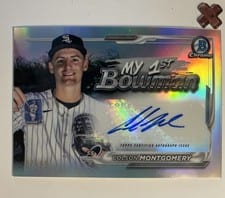 2024 Bowman Chrome My 1st Bowman Autographs Colson Montgomery #1BA-CM card