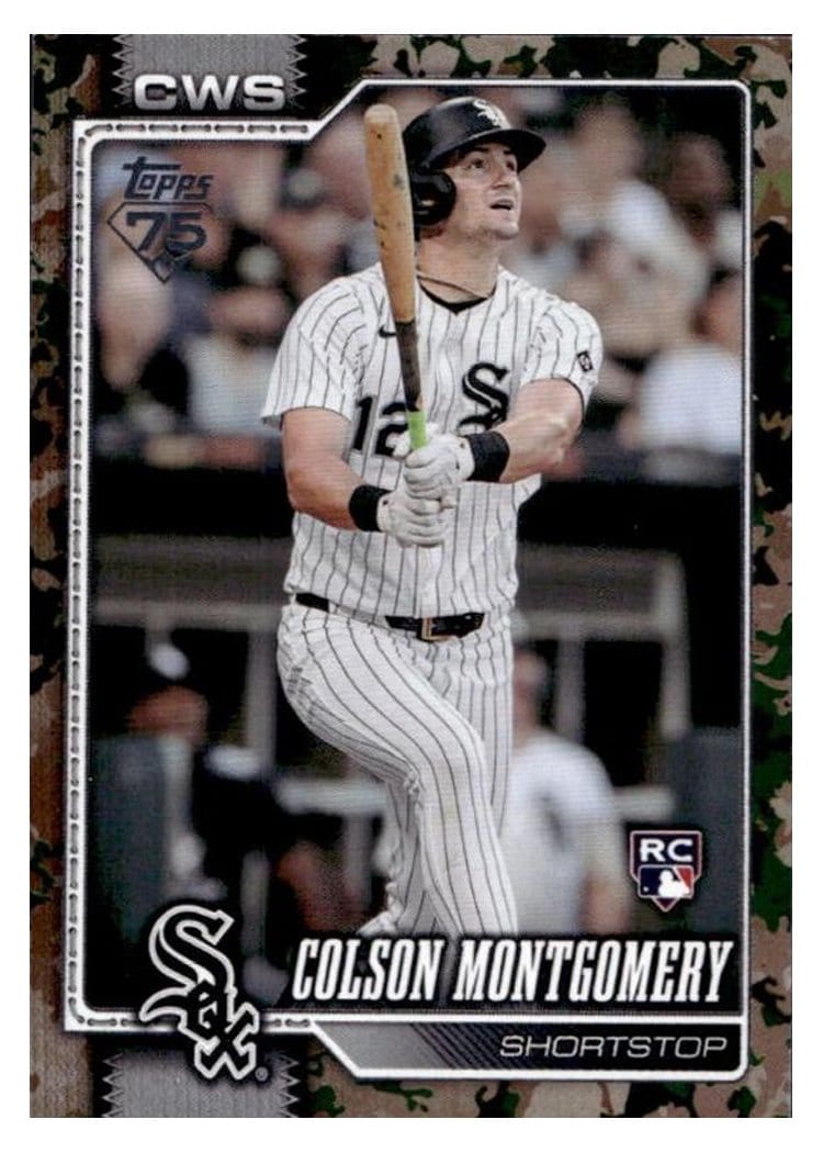 2026 Topps Colson Montgomery Memorial Day Camo #157 card