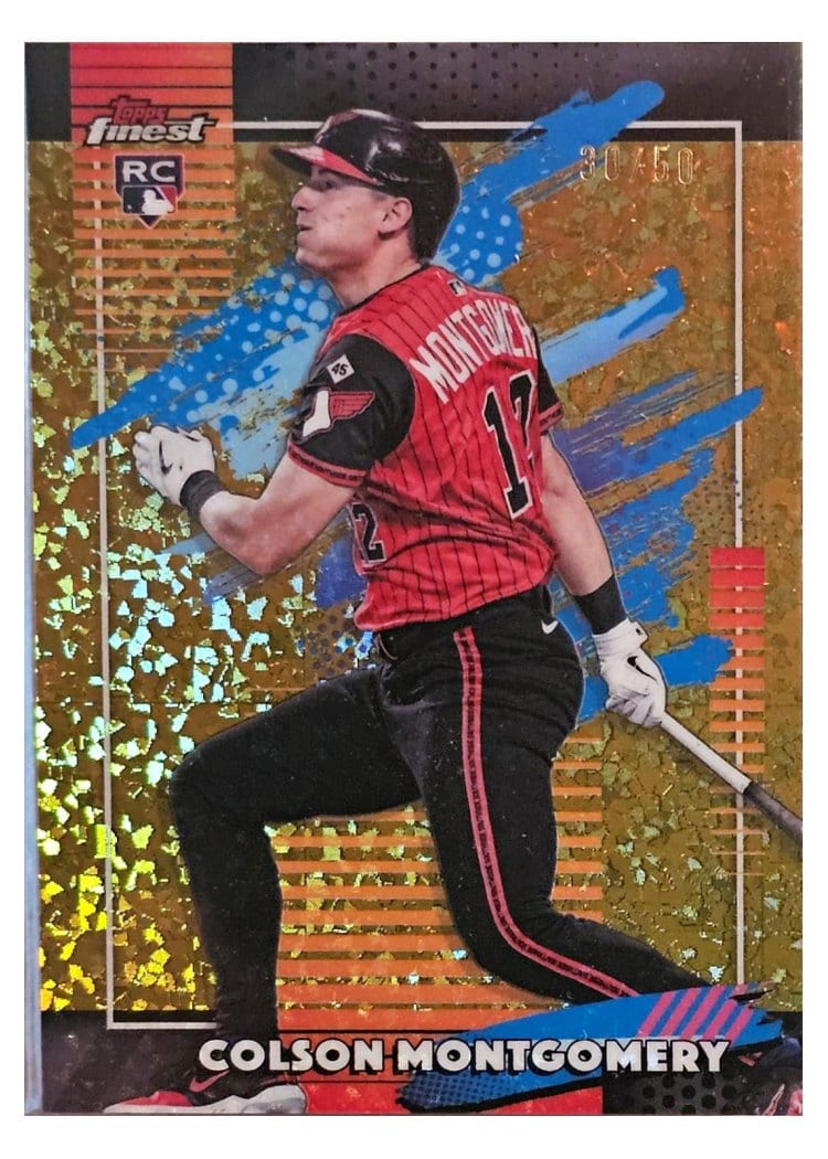 2026 Topps Finest Colson Montgomery Gold Mini Diamond Refractor #170 card
