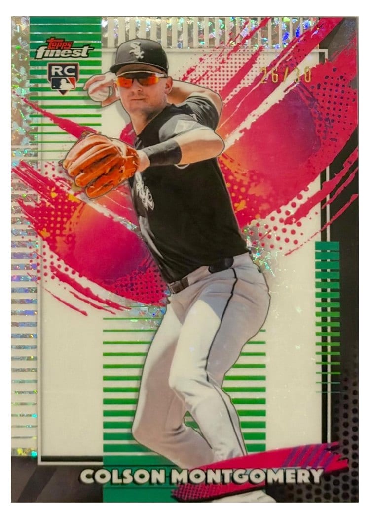 2026 Topps Finest Colson Montgomery White Mini Diamond Refractor #291 card
