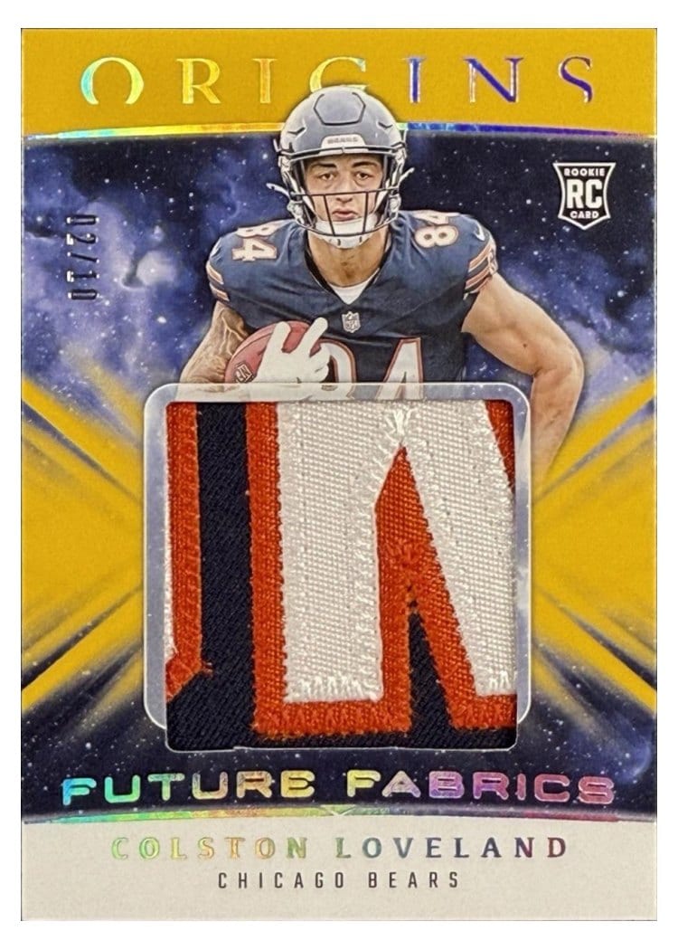 2025 Panini Origins Future Fabrics Colston Loveland RELIC #8 card