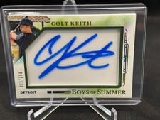2025 Panini Boys of Summer Jumbo Acetate Signatures Colt Keith #14 card