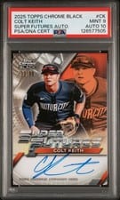 2025 Topps Chrome Black Super Futures Autographs Colt Keith #FSA-CK card
