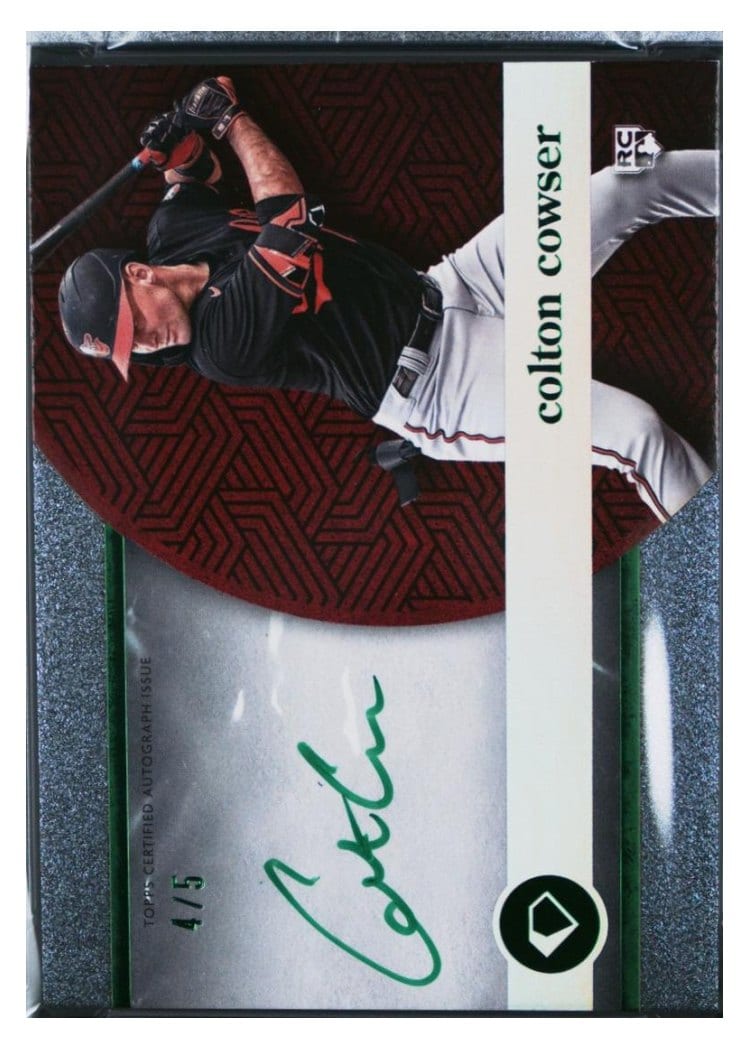 2024 Topps Diamond Icons White PolychromatINK Autographs Green Colton Cowser #WPA-COW card