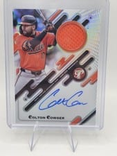 2024 Topps Pristine Pieces Autograph Relic Colton Cowser #PPAR-CC card