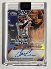 2025 Topps Chrome Black Super Futures Autographs Colton Cowser #FSA-CC card