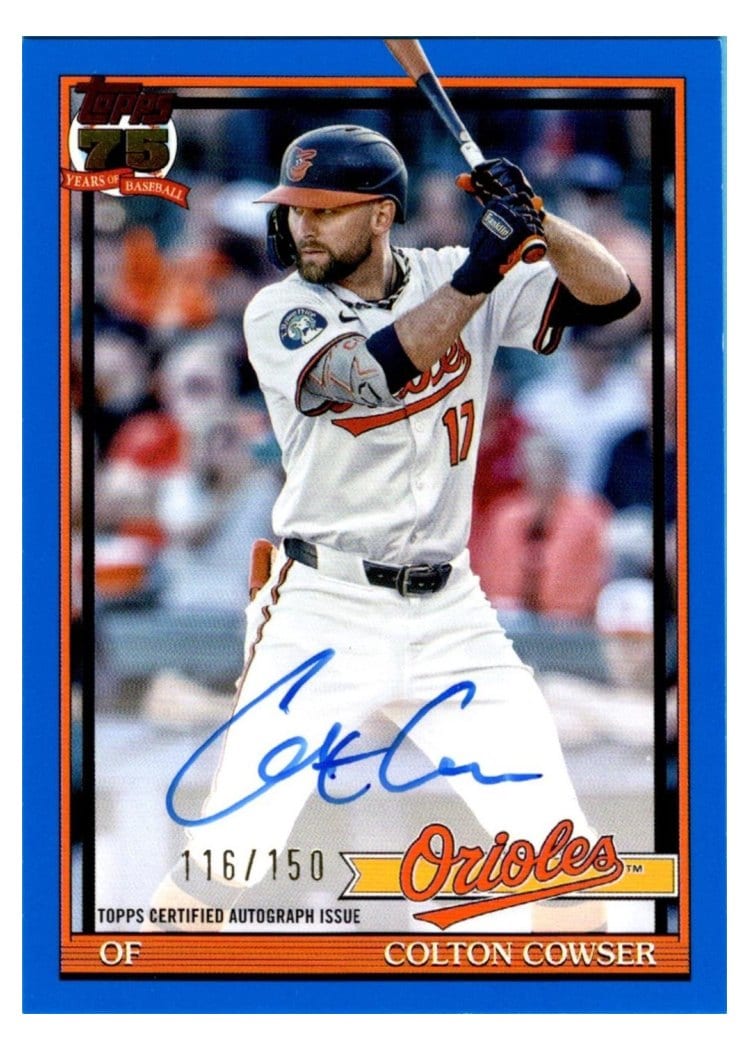 2026 Topps 1991 Topps Autographs Colton Cowser #91A-COW card