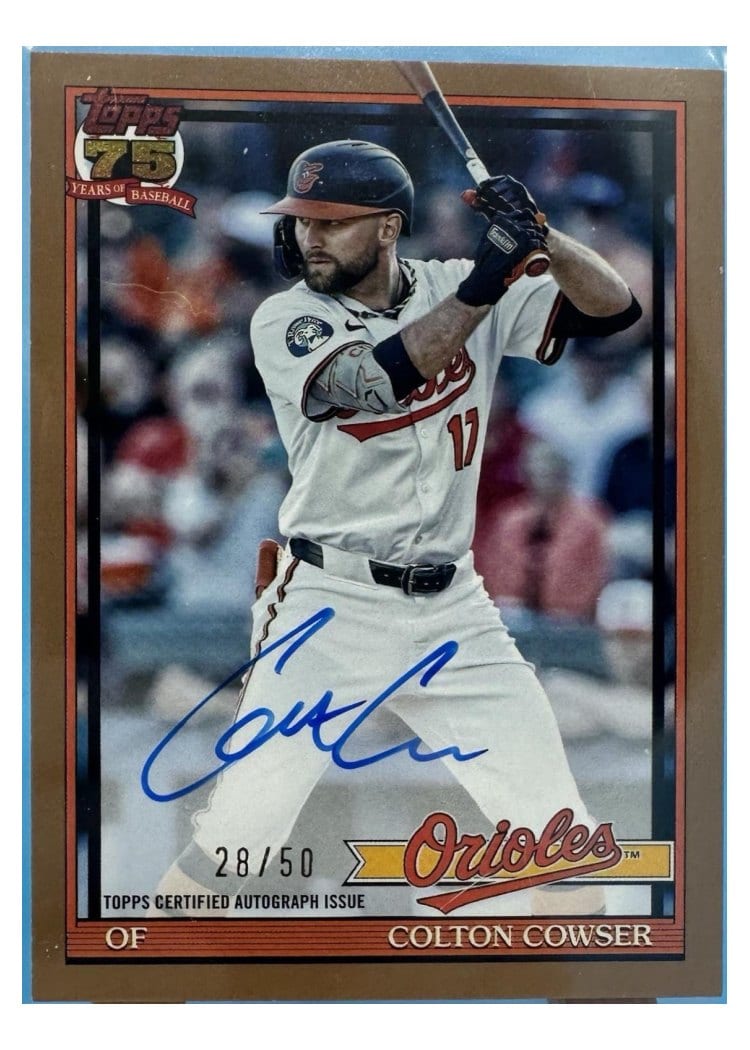 2026 Topps 1991 Topps Autographs Colton Cowser #91A-COW card