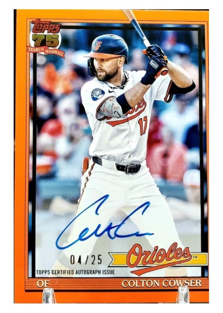 2026 Topps 1991 Topps Autographs Colton Cowser #91A-COW card