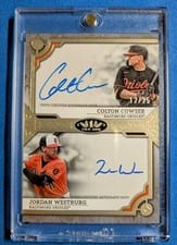 2024 Topps Tier One Dual Autographs Colton Cowser / Jordan Westburg #DA-CW card