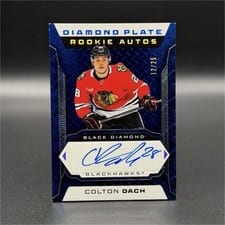 2025-26 Upper Deck Black Diamond Diamond Plate Rookie Auto Colton Dach #DPR-CD