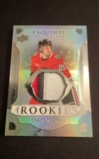 2025-26 Upper Deck Black Diamond Exquisite Rookie Patch Colton Dach #RP-CD card