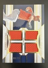 2024 Panini National Treasures Game Gear Swatches Quad Colton Gordon #8 card