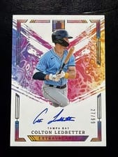 2024 Panini Impeccable Extravagance Autographs Colton Ledbetter #EA-CL card