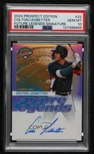 2024 Panini Prospect Edition Future Legends Signatures Colton Ledbetter #22 card